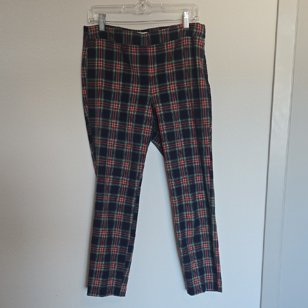 Talbots Multicolor Plaid Trousers Size 10 Petite